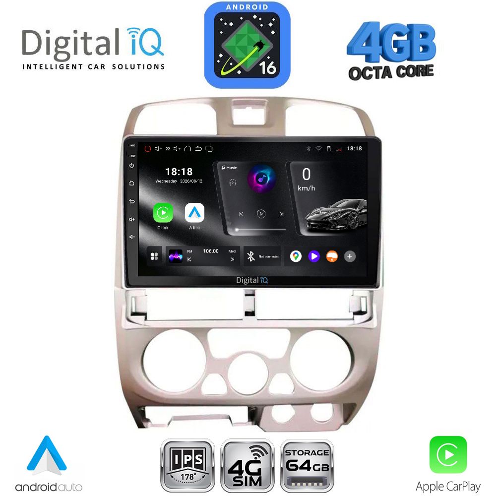 DIGITAL IQ RTG 6253SL_CPA (9inc) MULTIMEDIA TABLET for ISUZU D-MAX mod. 2002-2008 (SILVER)
