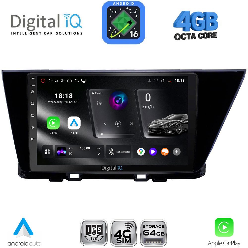 DIGITAL IQ RTG 6305_CPA (9inc) MULTIMEDIA TABLET for KIA NIRO mod. 2017-2021