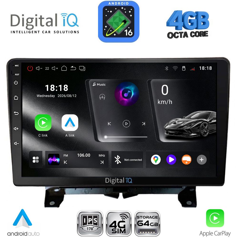 DIGITAL IQ RTG 6332_CPA (9inc) MULTIMEDIA TABLET for LAND ROVER DISCOVERY 3 - RANGE ROVER SPORT mod. 2004-2009