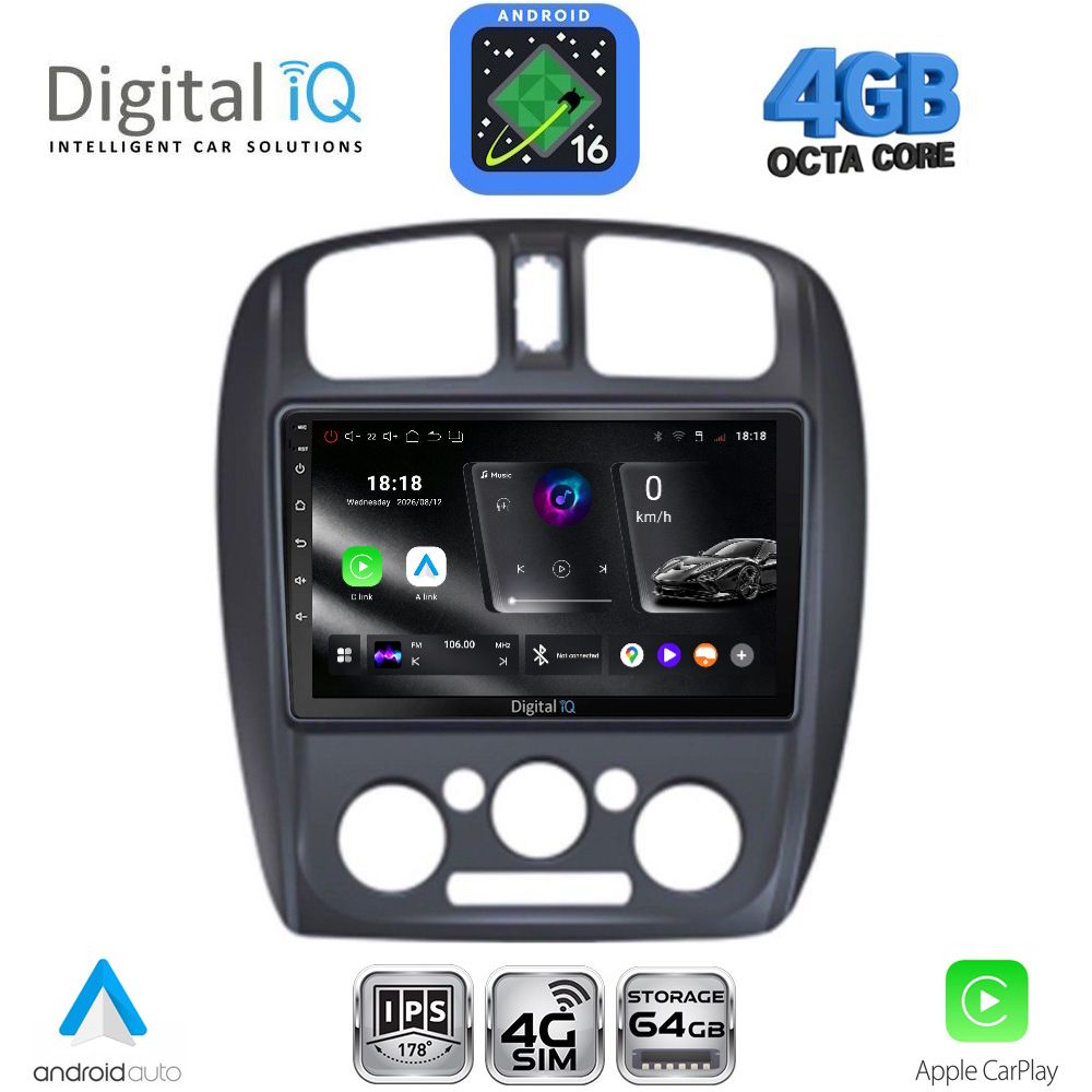 DIGITAL IQ RTG 6363_CPA (9inc) MULTIMEDIA TABLET for MAZDA 323 mod. 1998-2004