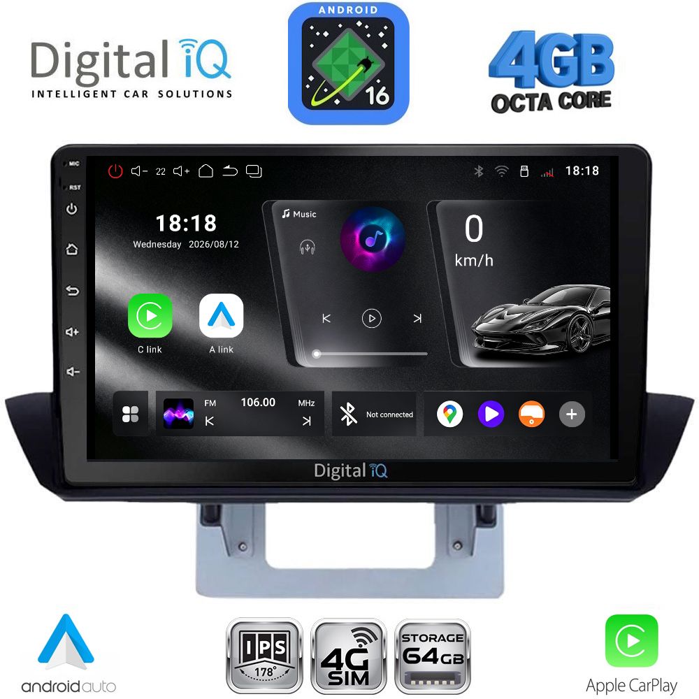DIGITAL IQ RTG 6364_CPA DASH (9inc) MULTIMEDIA TABLET for MAZDA BT50 mod. 2012-2019