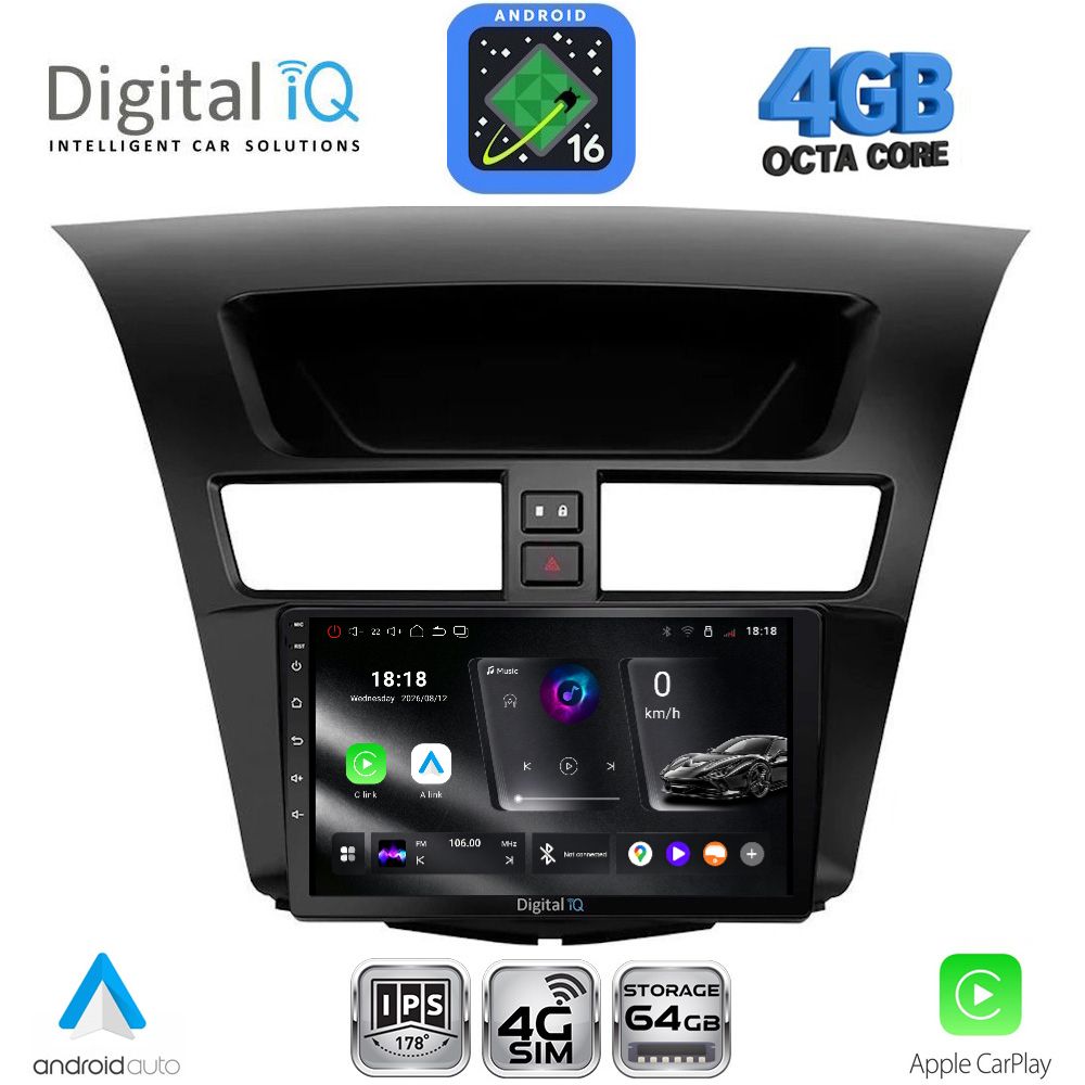 DIGITAL IQ RTG 6364_CPA (9inc) MULTIMEDIA TABLET for MAZDA BT50 mod. 2012-2019