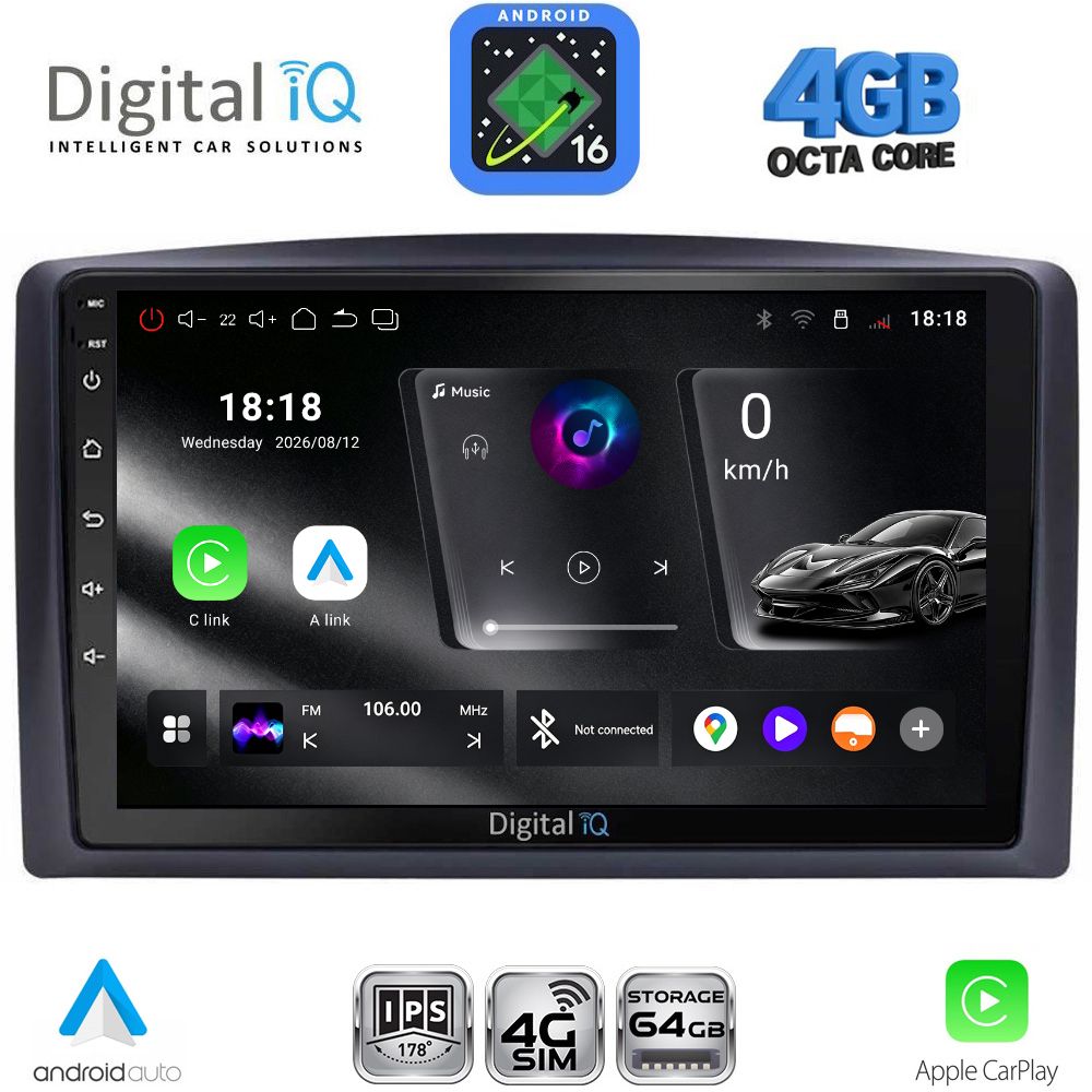 DIGITAL IQ RTG 6421_CPA (10inc) MULTIMEDIA TABLET for MERCEDES VITO – VIANO (W447) mod. 2015-2022