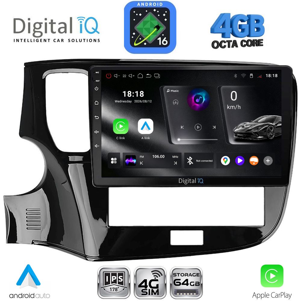 DIGITAL IQ RTG 6440_CPA (10inc) MULTIMEDIA TABLET for MITSUBISHI OUTLANDER mod. 2020-2022