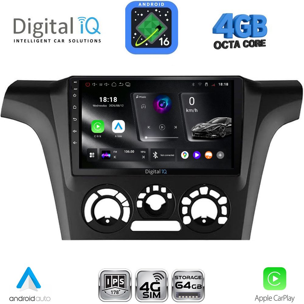 DIGITAL IQ RTG 6441AC_CPA (9inc) MULTIMEDIA TABLET for MITSUBISHI OUTLANDER mod. 2001-2005 with A/C