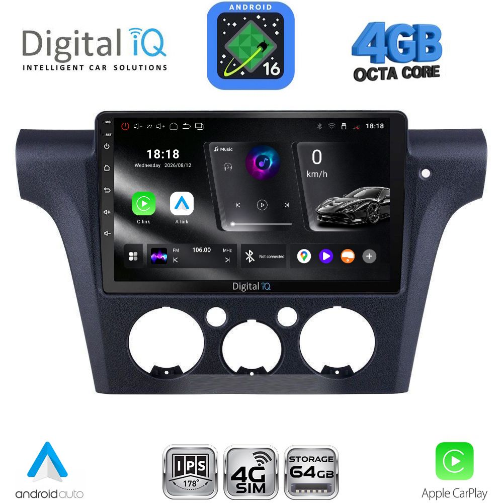 DIGITAL IQ RTG 6441CL_CPA (10inc) MULTIMEDIA TABLET for MITSUBISHI OUTLANDER mod. 2001-2005 with CLIMA