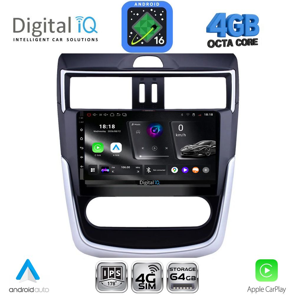 DIGITAL IQ RTG 6465B CL_CPA (9inc) MULTIMEDIA TABLET for NISSAN TIIDA mod. 2013-2023 with CLIMA