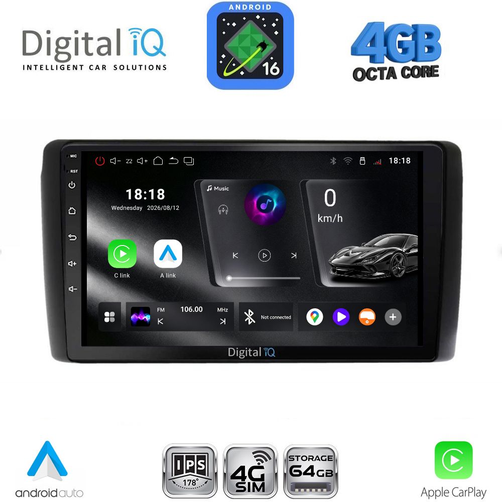 DIGITAL IQ RTG 6472_CPA (9inc) MULTIMEDIA TABLET for NISSAN LEAF mod. 2009-2017