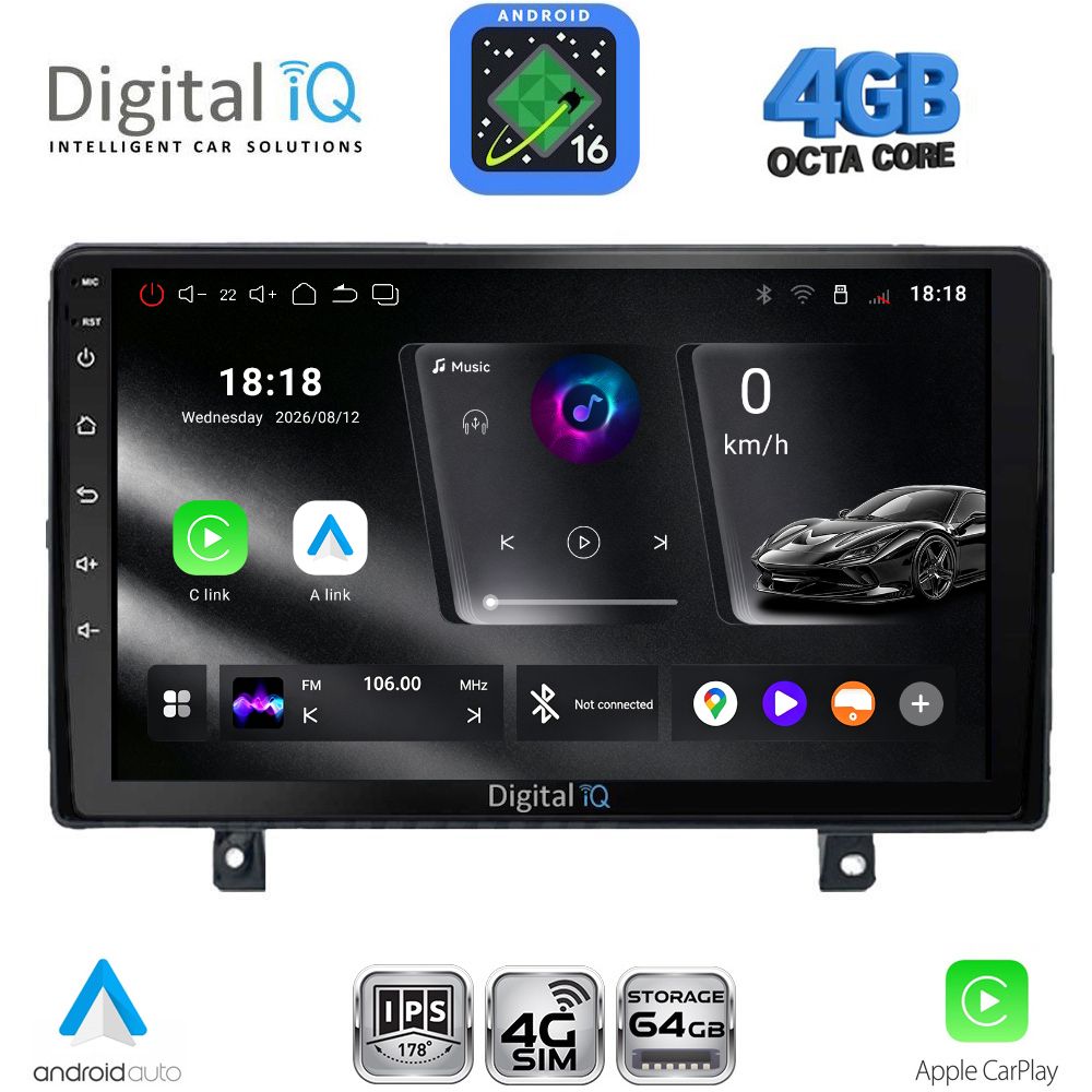 DIGITAL IQ RTG 6485_CPA (9inc) MULTIMEDIA TABLET for OPEL ASTRA H mod.2004-2010