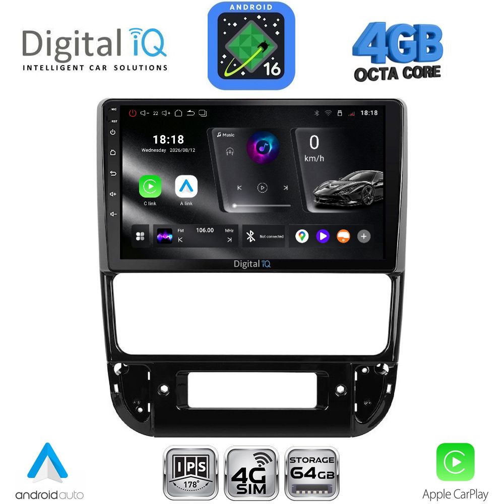 DIGITAL IQ RTG 6516_CPA (9inc) MULTIMEDIA TABLET for PEUGEOT 406 mod. 1998-2004