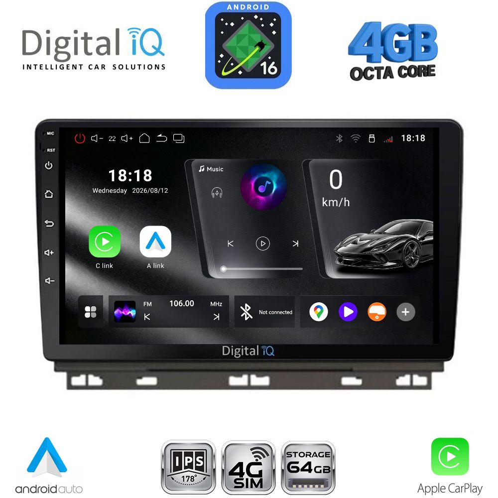 DIGITAL IQ RTG 6546_CPA (9inc) MULTIMEDIA TABLET for RENAULT CLIO - CAPTUR mod. 2019-2026