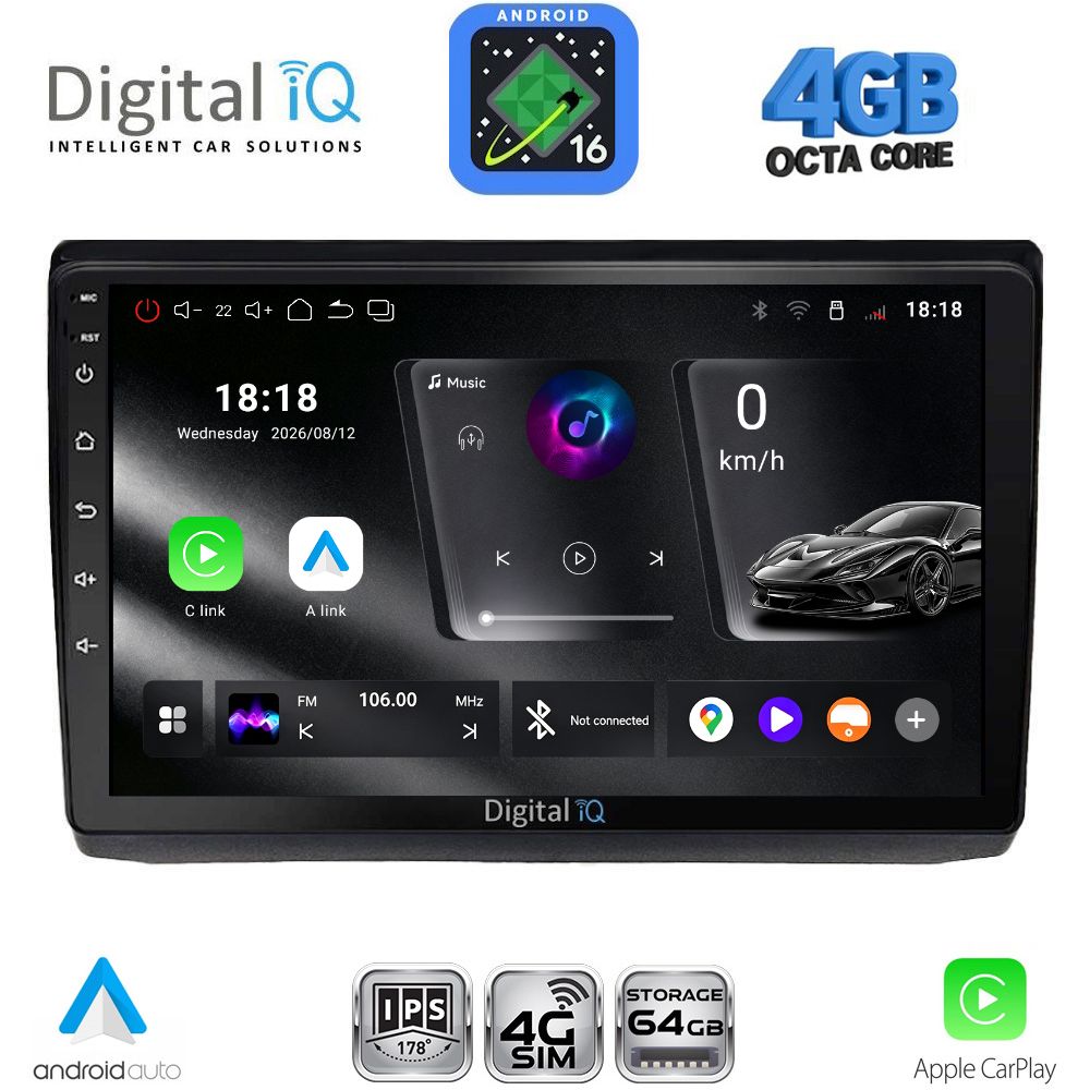 DIGITAL IQ RTG 6558A_CPA (10inc) MULTIMEDIA TABLET for OPEL VIVARO – RENAULT TRAFIC - NISSAN PRIMASTAR mod. 2004-2015