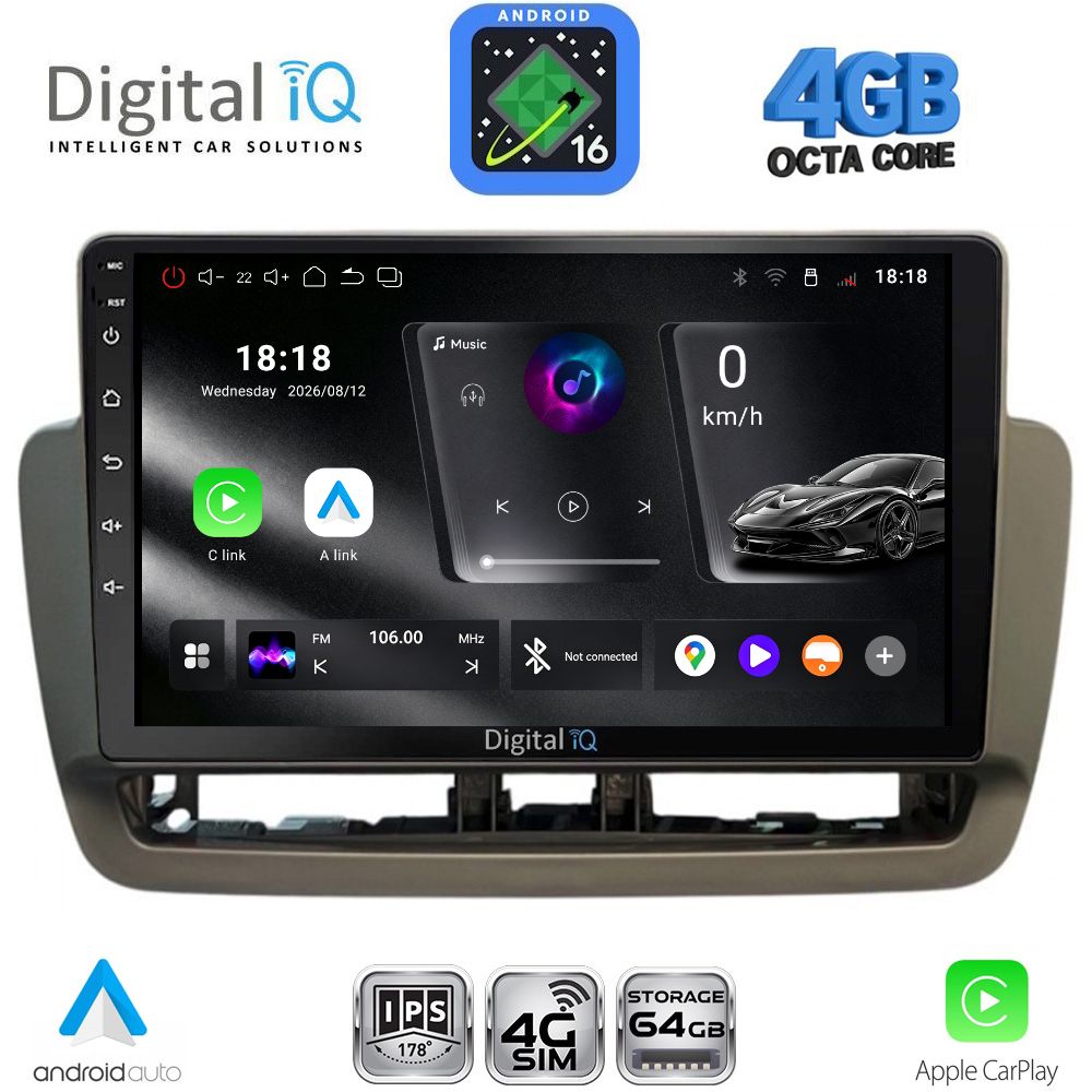 DIGITAL IQ RTG 6572_CPA (9inc) MULTIMEDIA TABLET for SEAT IBIZA mod. 2012-2015