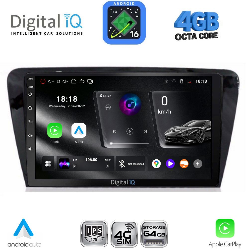 DIGITAL IQ RTG 6597_CPA (10inc) MULTIMEDIA TABLET for SKODA OCTAVIA 7 mod. 2013-2021