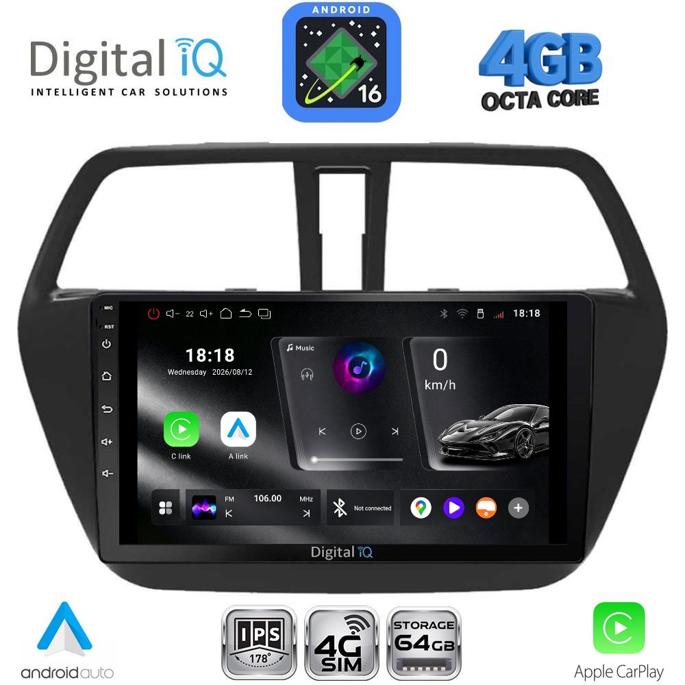 DIGITAL IQ RTG 6689_CPA (9inc) MULTIMEDIA TABLET for SUZUKI SX4 S-CROSS mod. 2014-2021