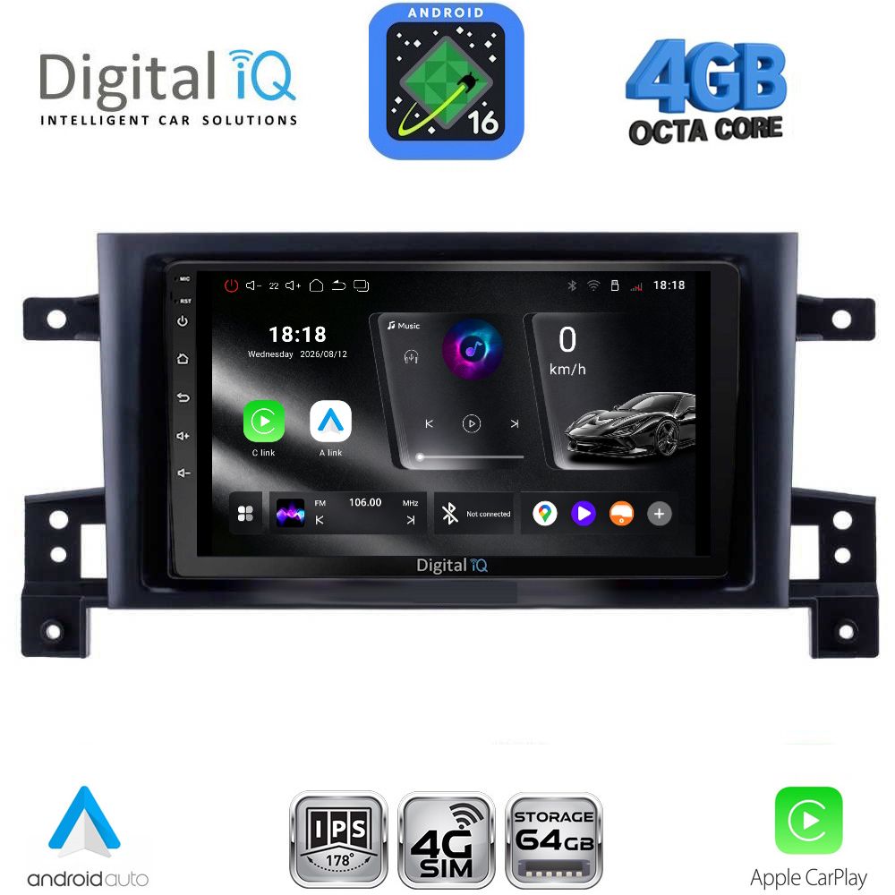 DIGITAL IQ RTG 6696_CPA (9inc) MULTIMEDIA TABLET for SUZUKI GRAND VITARA mod. 2005-2015