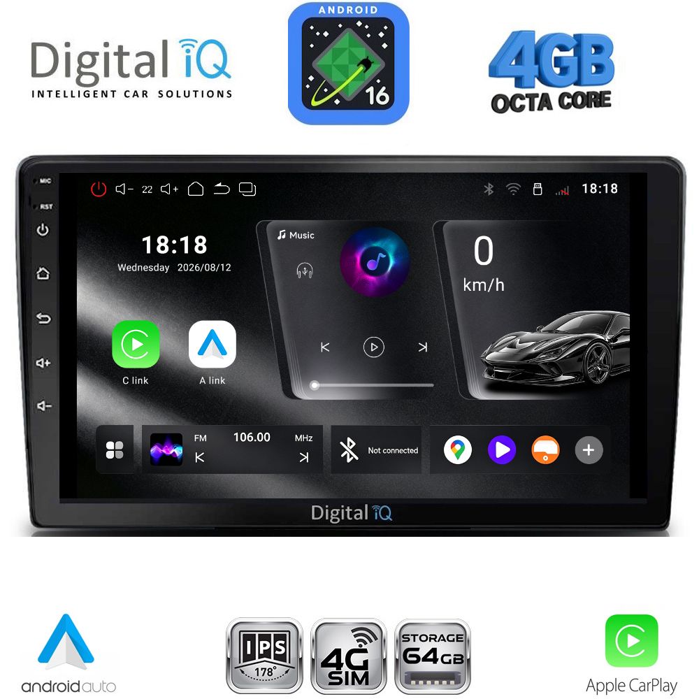 DIGITAL IQ RTG 6722_CPA (9inc) MULTIMEDIA TABLET for TOYOTA LANDCRUISER mod. 1998-2003