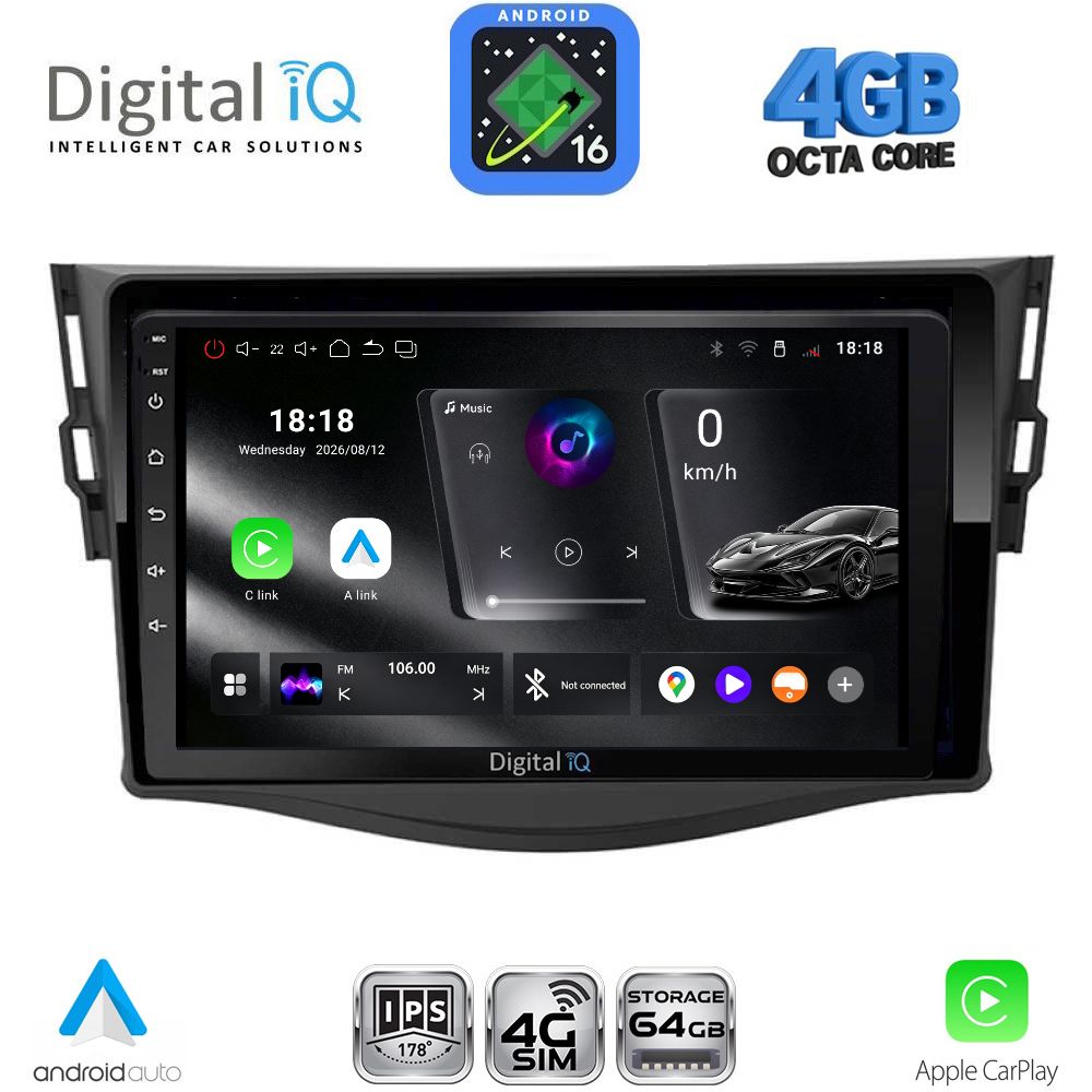 DIGITAL IQ RTG 6731_CPA (9inc) MULTIMEDIA TABLET for TOYOTA RAV 4 mod. 2006-2012