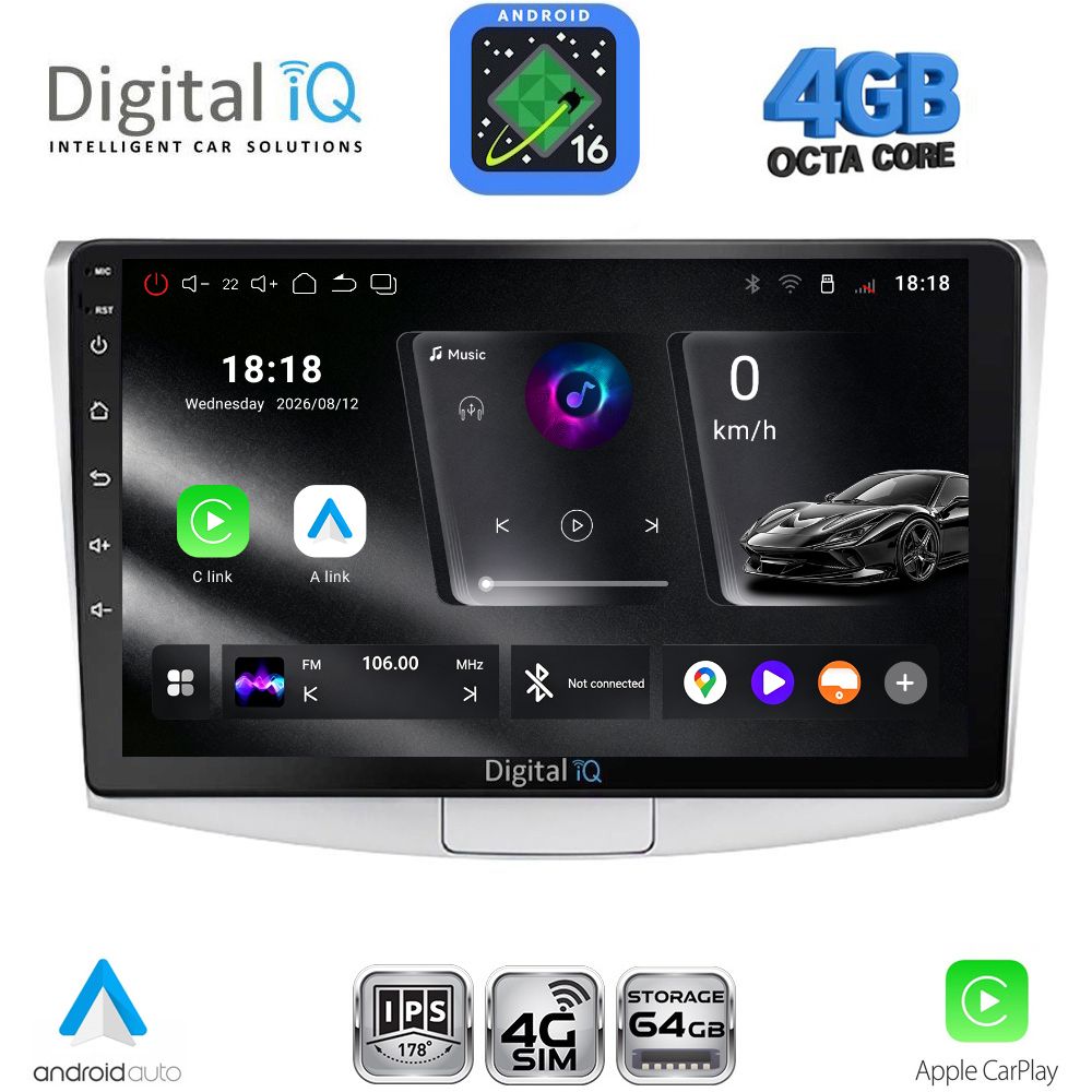 DIGITAL IQ RTG 6764_CPA (10inc) MULTIMEDIA TABLET for VW PASSAT mod. 2010-2015