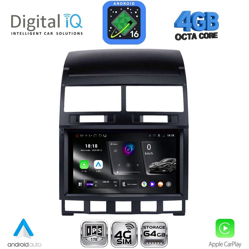 DIGITAL IQ RTG 6765_CPA (9inc) MULTIMEDIA TABLET for VW TOUAREG mod. 2003-2011