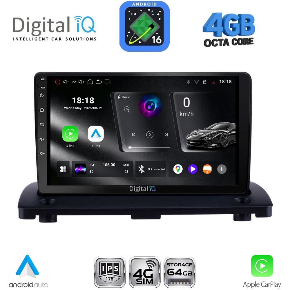 DIGITAL IQ RTG 6789_CPA (9inc) MULTIMEDIA TABLET for VOLVO XC90 mod. 2002-2014