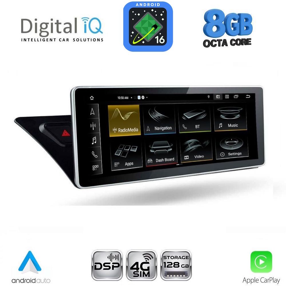 DIGITAL IQ TPG 16920_CPA NAVI (10.25'') MULTIMEDIA SYSTEM for AUDI A4-A5 mod. 2008-2016 with ORIG. NAVI