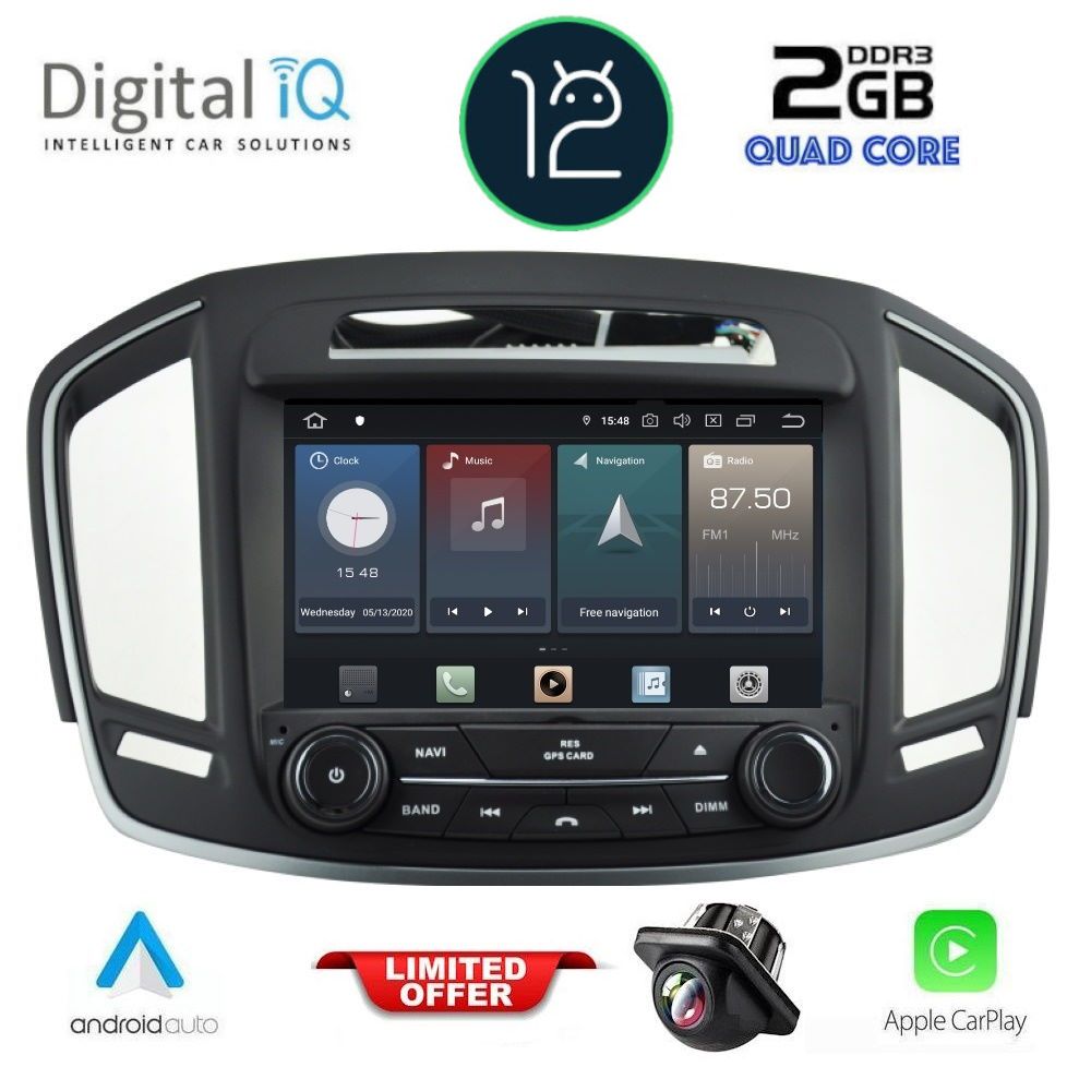 DIGITAL IQ X423_CPA (8'' DVD) MULTIMEDIA SYSTEM for OPEL INSIGNIA mod. 2013-2018