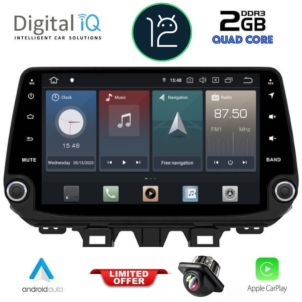 DIGITAL IQ X436_GPS (9'' DECK) MULTIMEDIA SYSTEM for HYUNDAI TUCSON mod. 2019-2022