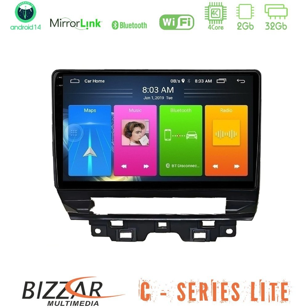 Bizzar C Series Lite 4Core Android14 2+32GB Renault Trafic 2022-> Navigation Multimedia Tablet 10"
