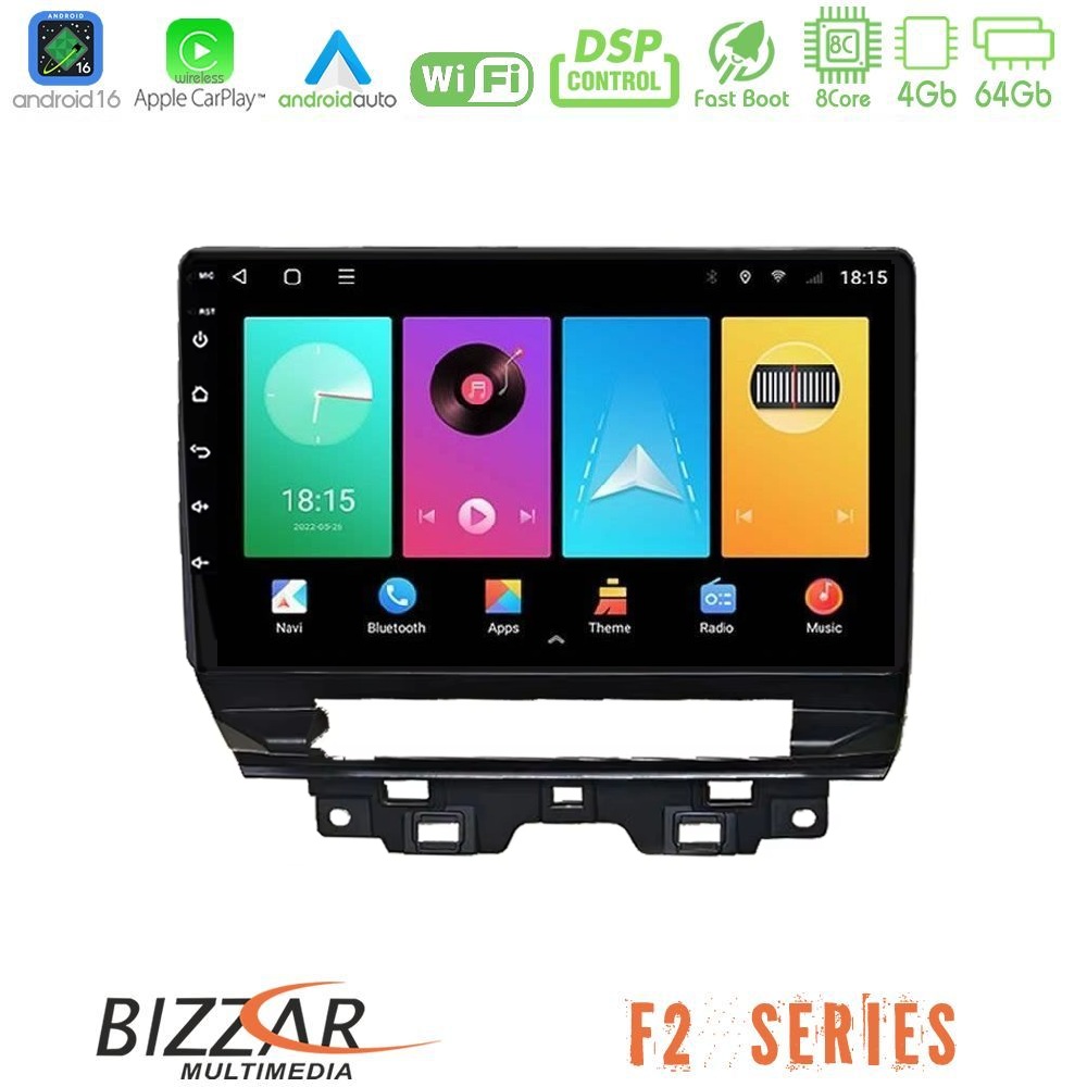 Bizzar F2 Series 8Core Android16 4+64GB Renault Trafic 2022-> Navigation Multimedia Tablet 10"