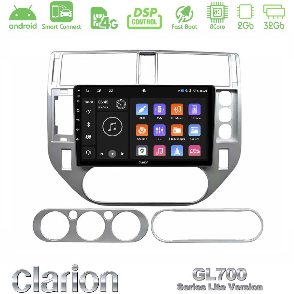 Clarion GL700 Lite Series 8Core Android ClarionOS 2+32GB Ford C-Max 2003-2010 | Kuga 2008-2012 Navigation Multimedia Tablet 9" Με Carplay & Android Auto