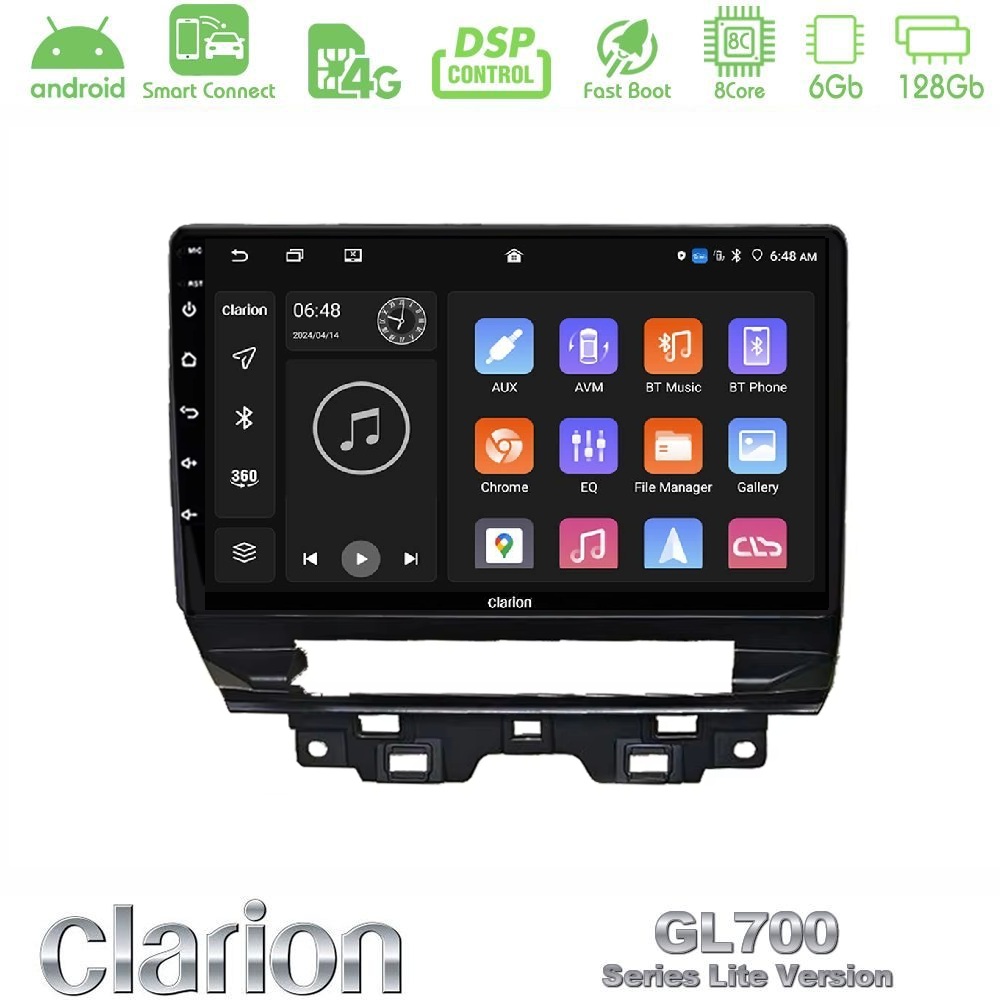 Clarion GL700 Lite Series 8Core Android ClarionOS 6+128GB Renault Trafic 2022-> Navigation Multimedia Tablet 10" Με Carplay & Android Auto