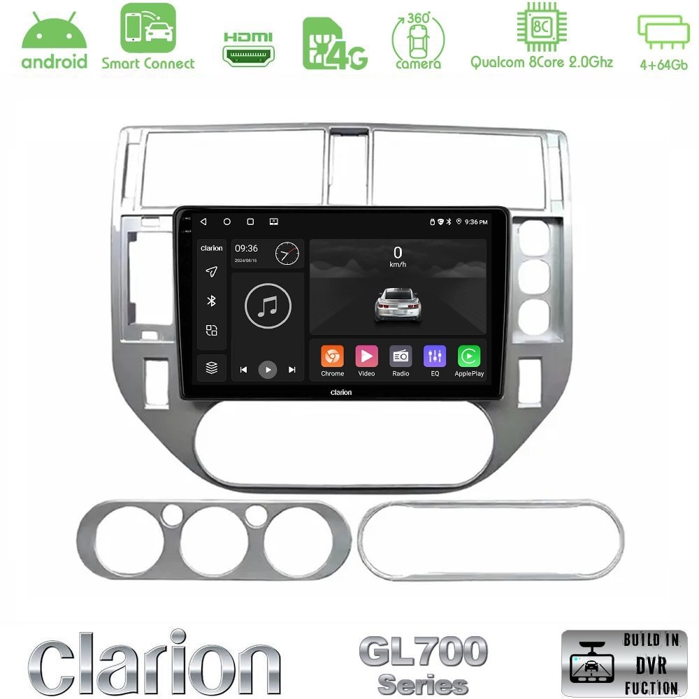 Clarion GL700 QUALCOMM Series 8Core Android ClarionOS 4+64GB Ford C-Max 2003-2010 | Kuga 2008-2012 Navigation Multimedia Tablet 9" Με Carplay & Android Auto