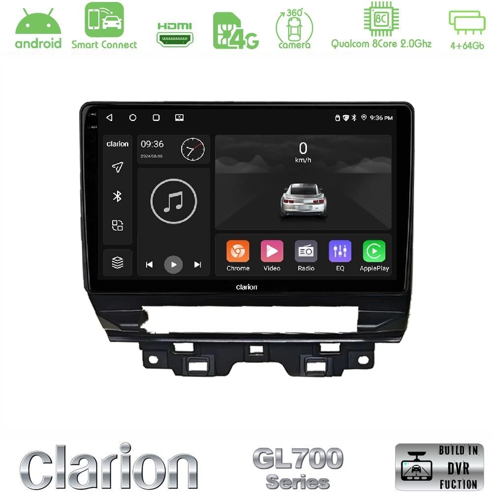 Clarion GL700 QUALCOMM Series 8Core Android ClarionOS 4+64GB Renault Trafic 2022-> Navigation Multimedia Tablet 10" Με Carplay & Android Auto