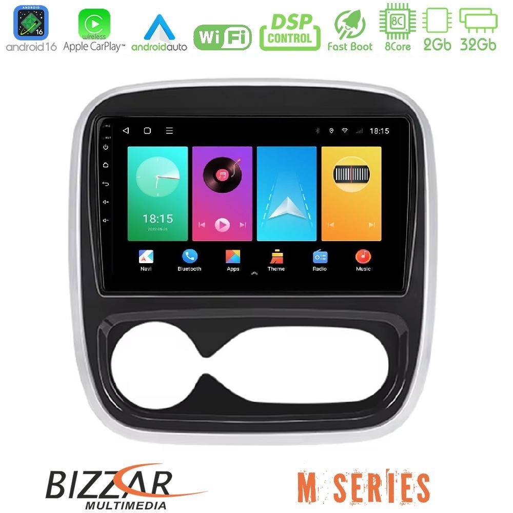Bizzar M Series 8Core Android16 2+32GB Renault/Nissan/Opel/Fiat Navigation Multimedia Tablet 9"  (AUTO A/C)