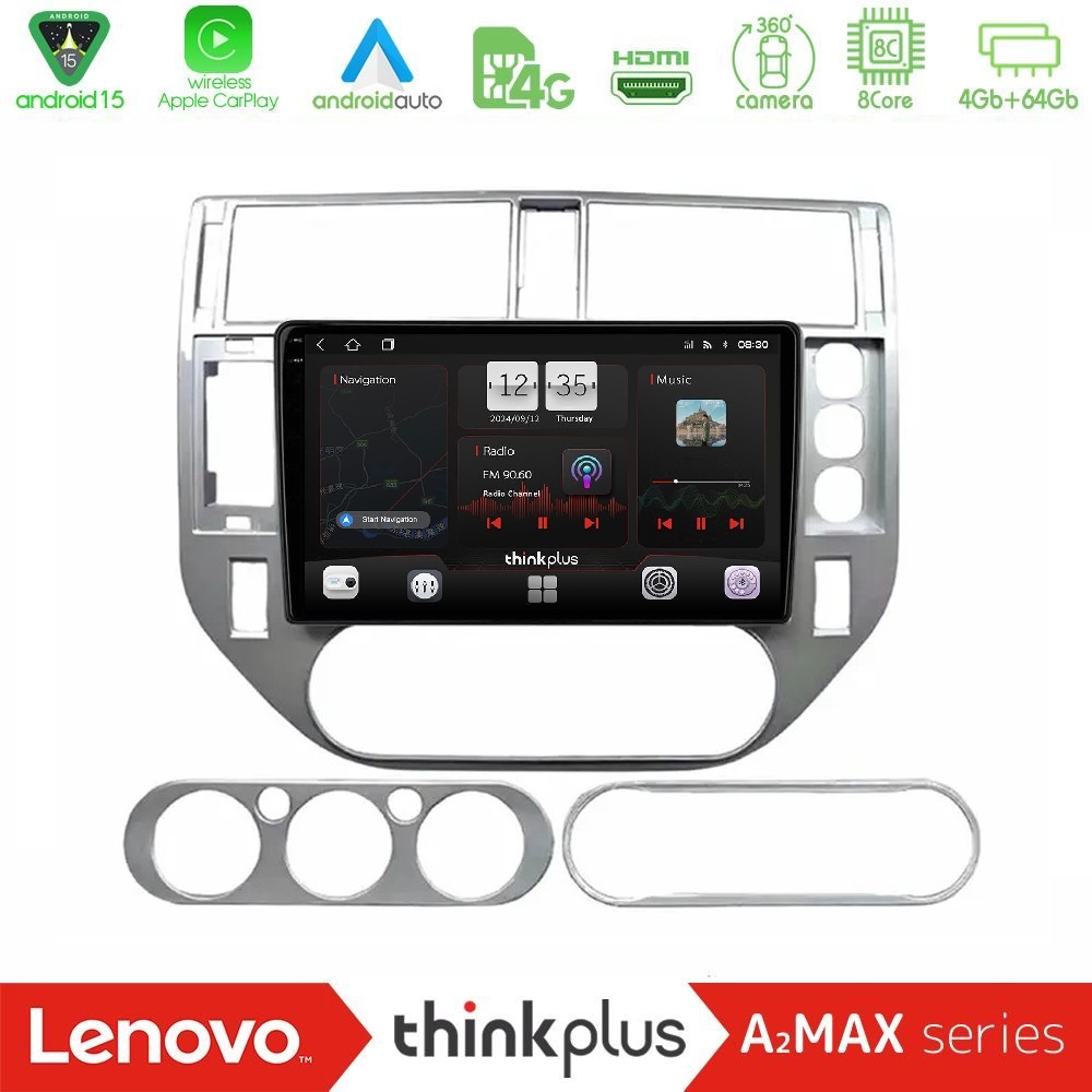 Lenovo Thinkplus A2MAX Series 8Core Android15 4+64GB Ford C-Max 2003-2010 | Kuga 2008-2012 Navigation Multimedia Tablet 9"