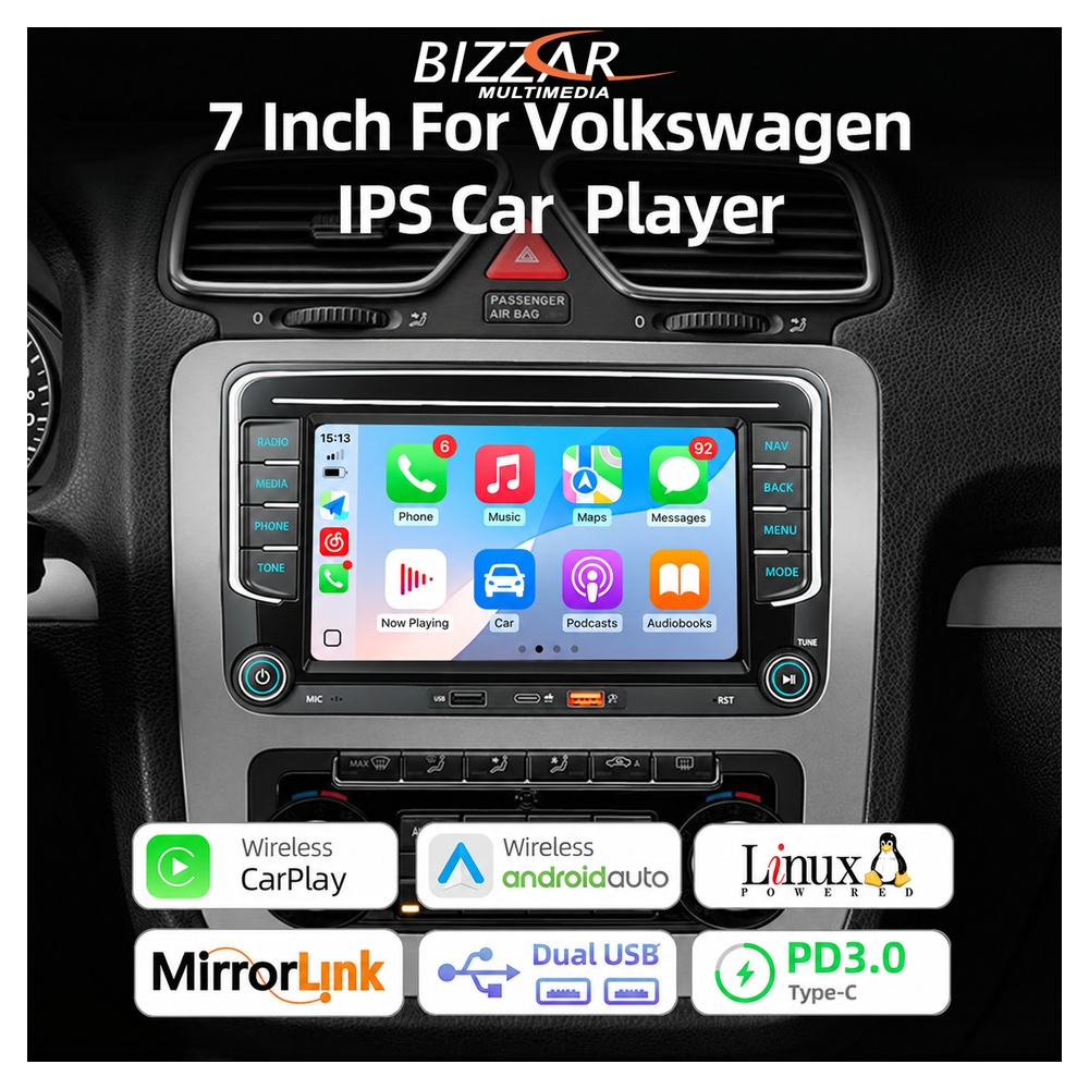 Bizzar OEM VW Group Deck Infotaintment Multimedia Deckless 7" με Carplay/AndroidAuto